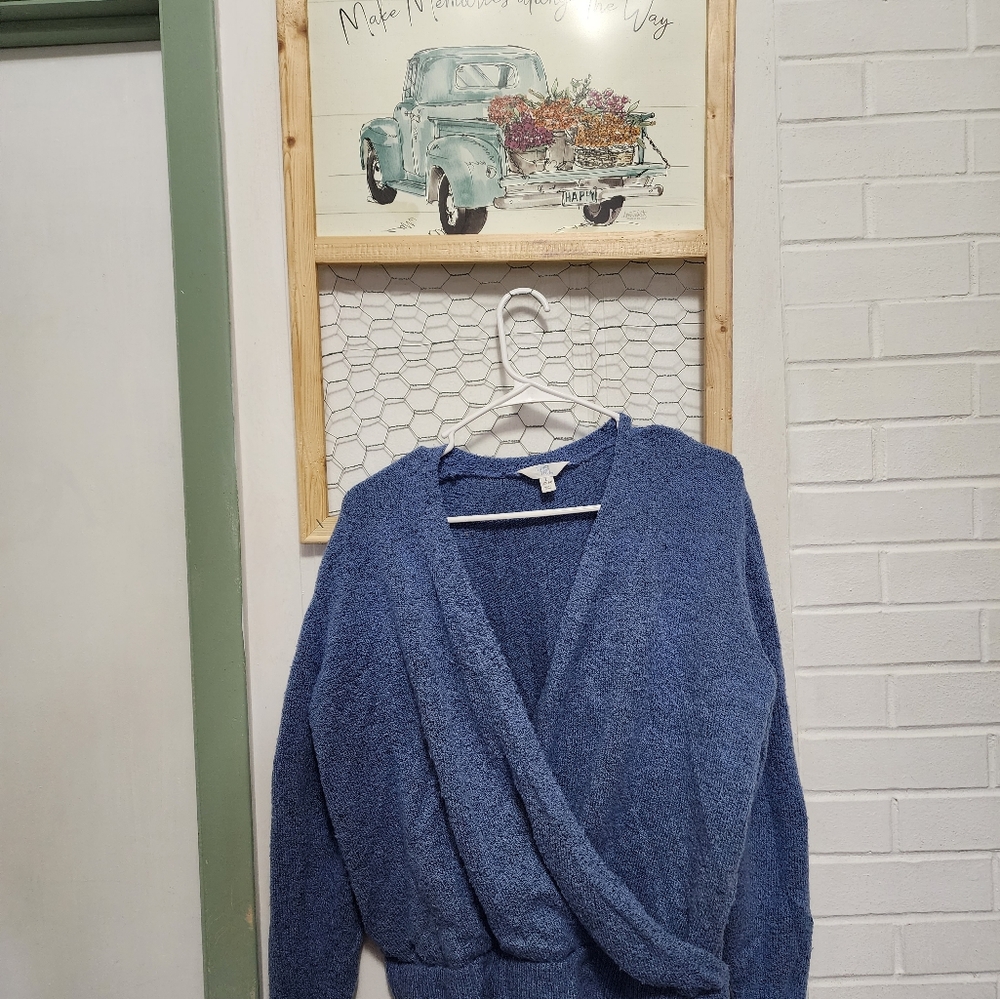 Time and Tru Cropped Sweater